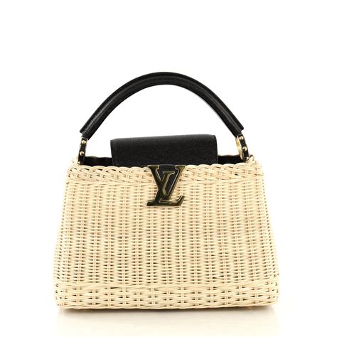 wicker louis vuitton bag